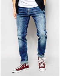 Мужские синие зауженные джинсы от Pepe Jeans