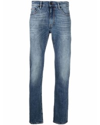 Мужские синие зауженные джинсы от PT TORINO
