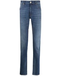Мужские синие зауженные джинсы от Pt05