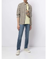 Мужские синие зауженные джинсы от Paige