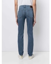 Мужские синие зауженные джинсы от Paige