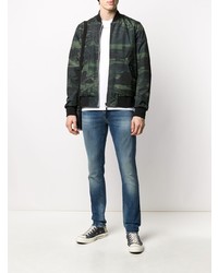 Мужские синие зауженные джинсы от John Richmond