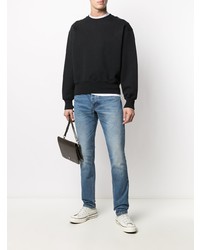 Мужские синие зауженные джинсы от Ami Paris