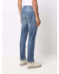 Мужские синие зауженные джинсы от Dondup