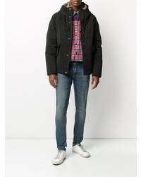 Мужские синие зауженные джинсы от Nudie Jeans