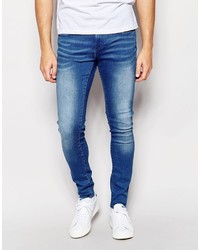 Мужские синие зауженные джинсы от WÅVEN