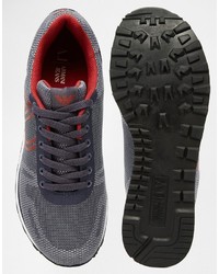 Мужские синие кеды от Armani Jeans