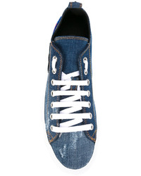 Мужские синие кеды от DSQUARED2