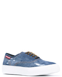 Мужские синие кеды от DSQUARED2