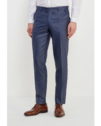 Мужские синие классические брюки в вертикальную полоску от Absolutex