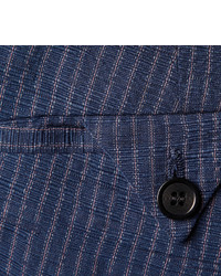 Мужские синие классические брюки в вертикальную полоску от Gant