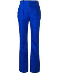 Женские синие классические брюки от Alexander McQueen
