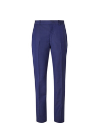 Мужские синие классические брюки от Alexander McQueen