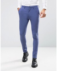 Мужские синие классические брюки от Asos