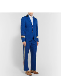 Мужские синие классические брюки от Gucci