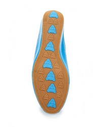 Женские синие кожаные босоножки от Ascalini