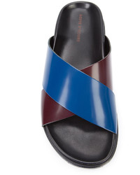 Женские синие кожаные босоножки от Sofie D'hoore