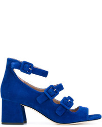 Женские синие кожаные босоножки от Gianna Meliani