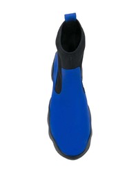 Синие кожаные ботильоны от Camper