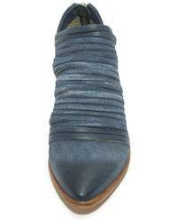 Синие кожаные ботильоны от Free People