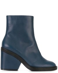 Женские синие кожаные ботинки от Robert Clergerie