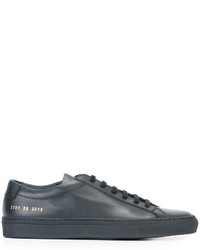 Женские синие кожаные кеды от Common Projects