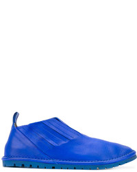 Женские синие кожаные кеды от Marsèll