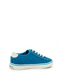 Женские синие кожаные кеды от Tony-p