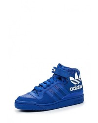 Мужские синие кожаные кроссовки от adidas Originals