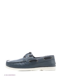 Мужские синие кожаные мокасины от Beppi