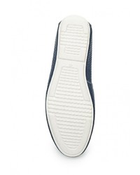 Мужские синие кожаные мокасины от Quattrocomforto