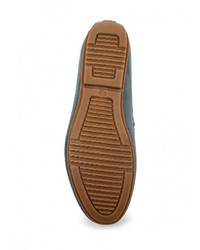 Мужские синие кожаные мокасины от Tesoro