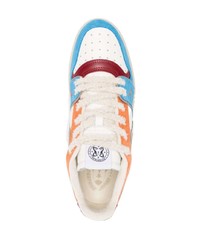 Мужские синие кожаные низкие кеды от Enterprise Japan