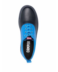Мужские синие кожаные низкие кеды от Camper