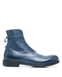 Мужские синие кожаные повседневные ботинки от Marsèll