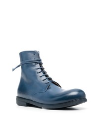 Мужские синие кожаные повседневные ботинки от Marsèll