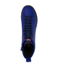 Мужские синие кожаные рабочие ботинки от Camper