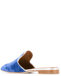 Синие кожаные сабо от Malone Souliers