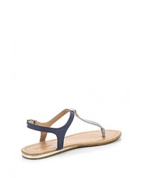 Синие кожаные сандалии на плоской подошве от Call it SPRING