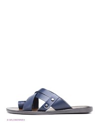 Мужские синие кожаные сандалии от Vitacci