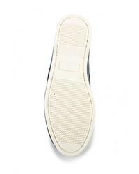 Синие кожаные топсайдеры от Beppi