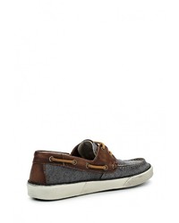 Синие кожаные топсайдеры от Democrata