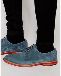 Синие кожаные туфли дерби от Aldo