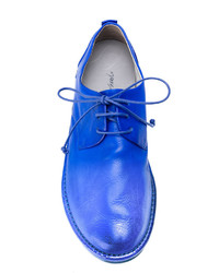 Синие кожаные туфли дерби от Marsèll