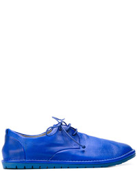 Синие кожаные туфли дерби от Marsèll