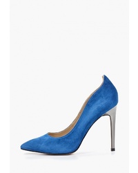 Синие кожаные туфли от Antonio Biaggi