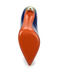 Синие кожаные туфли от Baldinini