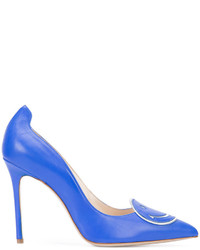 Синие кожаные туфли от Camilla Elphick