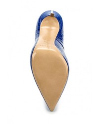 Синие кожаные туфли от Casadei