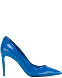 Синие кожаные туфли от Dolce & Gabbana